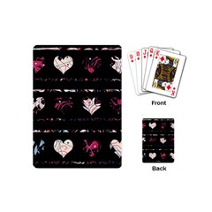 Elegant Harts Pattern Playing Cards (mini)  by Valentinaart