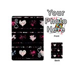 Elegant harts pattern Playing Cards 54 (Mini)  Front - Spade2