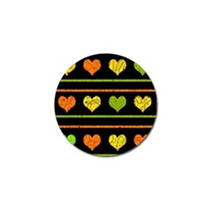 Colorful Harts Pattern Golf Ball Marker (10 Pack) by Valentinaart