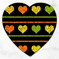 Colorful Harts Pattern Jigsaw Puzzle (heart)