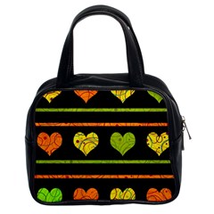 Colorful Harts Pattern Classic Handbags (2 Sides) by Valentinaart