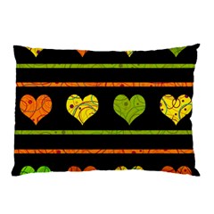 Colorful Harts Pattern Pillow Case