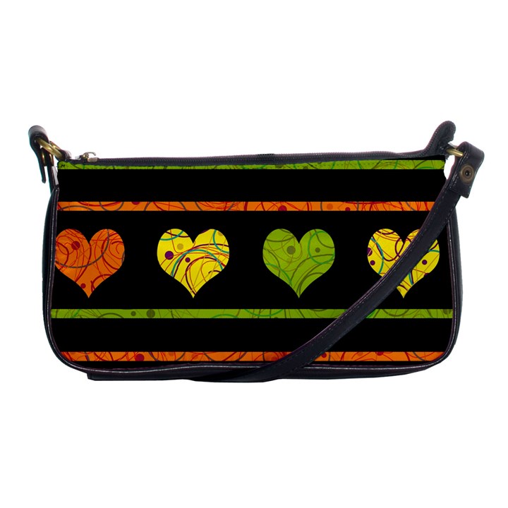 Colorful harts pattern Shoulder Clutch Bags