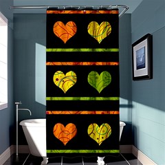 Colorful Harts Pattern Shower Curtain 36  X 72  (stall) 