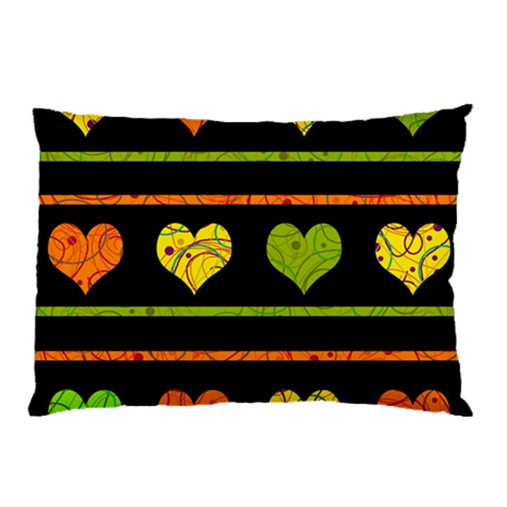 Colorful harts pattern Pillow Case (Two Sides)