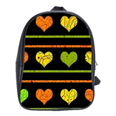 Colorful Harts Pattern School Bags (xl) 