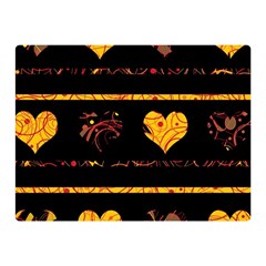 Yellow Harts Pattern Double Sided Flano Blanket (mini) 