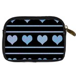 Blue harts pattern Digital Camera Cases Back