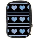 Blue harts pattern Compact Camera Cases Front