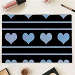 Blue harts pattern Cosmetic Bag (XXL)  Front