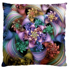 Pong Synth Curl Amorina 02 Whiskey 01 Peggi 05 Pstl Pz Pix Large Cushion Case (two Sides) by WolfepawFractals