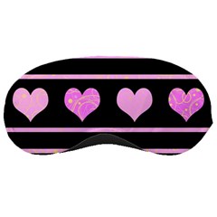 Pink Harts Pattern Sleeping Masks