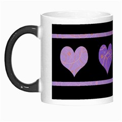 Purple Harts Pattern Morph Mugs by Valentinaart