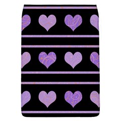 Purple Harts Pattern Flap Covers (l) 