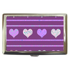 Purple Harts Pattern 2 Cigarette Money Cases