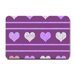 Purple harts pattern 2 Small Doormat  24 x16  Door Mat