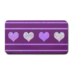 Purple Harts Pattern 2 Medium Bar Mats