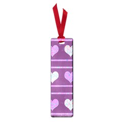 Purple Harts Pattern 2 Small Book Marks by Valentinaart