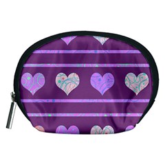 Purple Harts Pattern 2 Accessory Pouches (medium) 