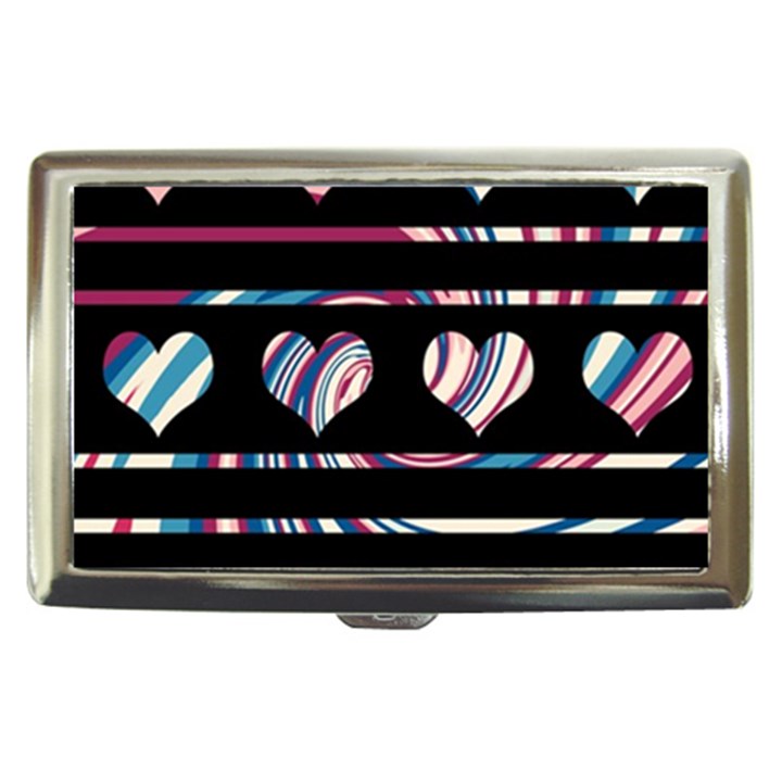 Colorful harts pattern Cigarette Money Cases