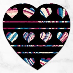 Colorful Harts Pattern Jigsaw Puzzle (heart)