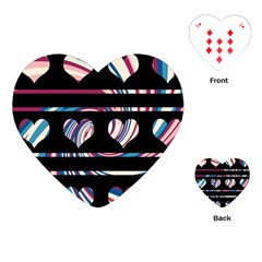 Colorful Harts Pattern Playing Cards (heart) 