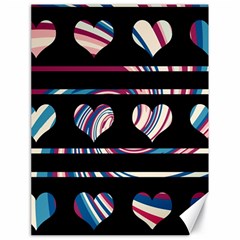 Colorful Harts Pattern Canvas 18  X 24  