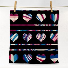 Colorful Harts Pattern Face Towel