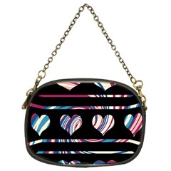 Colorful Harts Pattern Chain Purses (two Sides) 