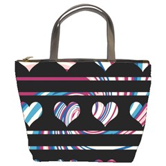 Colorful Harts Pattern Bucket Bags