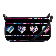 Colorful Harts Pattern Shoulder Clutch Bags by Valentinaart