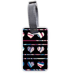 Colorful Harts Pattern Luggage Tags (one Side) 