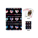 Colorful harts pattern Playing Cards (Mini)  Back