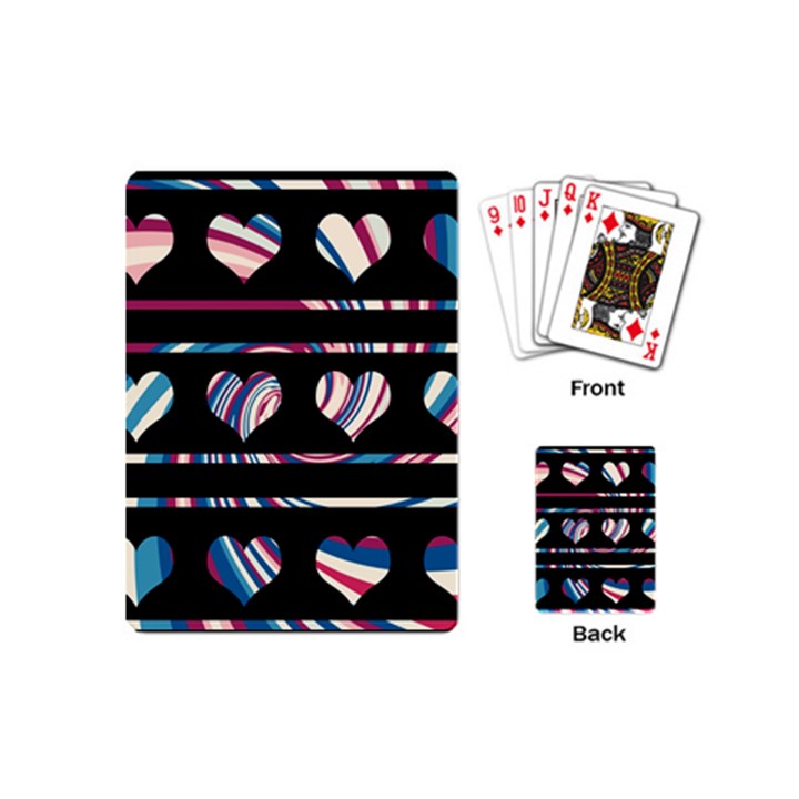 Colorful harts pattern Playing Cards (Mini) 