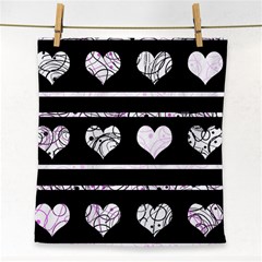 Elegant Harts Pattern Face Towel by Valentinaart