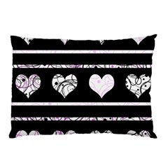 Elegant Harts Pattern Pillow Case