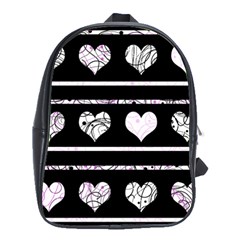 Elegant Harts Pattern School Bags(large) 