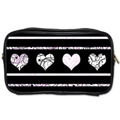 Elegant Harts Pattern Toiletries Bags 2-side by Valentinaart