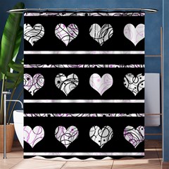 Elegant Harts Pattern Shower Curtain 60  X 72  (medium)  by Valentinaart