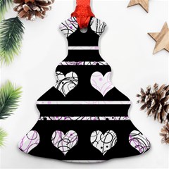 Elegant Harts Pattern Christmas Tree Ornament (2 Sides)