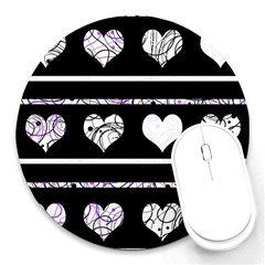 Elegant Harts Pattern Round Mousepads