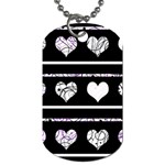 Elegant harts pattern Dog Tag (Two Sides) Front