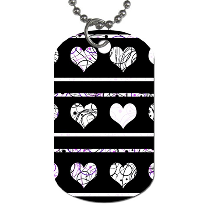 Elegant harts pattern Dog Tag (Two Sides)