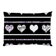 Elegant Harts Pattern Pillow Case by Valentinaart