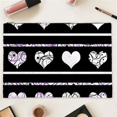 Elegant Harts Pattern Cosmetic Bag (xxl)  by Valentinaart