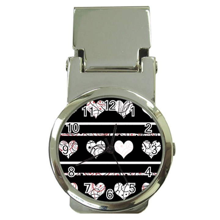 Elegant harts pattern Money Clip Watches