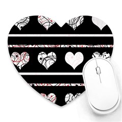 Elegant Harts Pattern Heart Mousepads