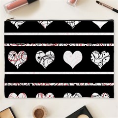 Elegant Harts Pattern Cosmetic Bag (xxxl) 