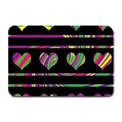 Colorful Harts Pattern Plate Mats by Valentinaart