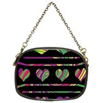 Colorful harts pattern Chain Purses (One Side)  Front